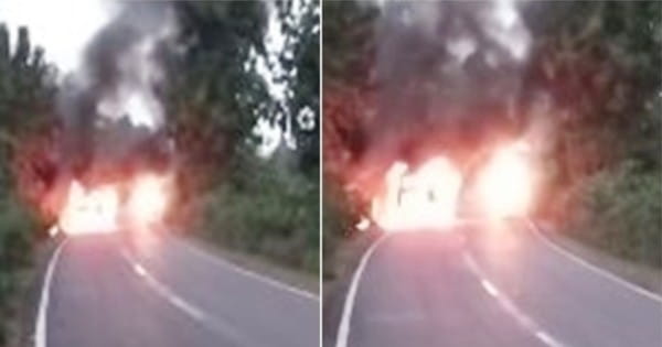 Niwari News : चलती कार में लगी भीषण आग, स्कॉर्पियो में सवार लोगों ने कूदकर बचाई जान; सामने आया रोंगटे खड़े करने वाला VIDEO