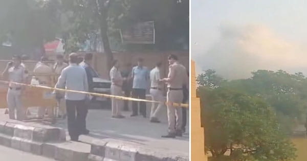 दिल्ली में CRPF स्कूल के पास धमाका : आसमान में उठा धुएं का गुबार, आसपास के घरों टूटे शीशे