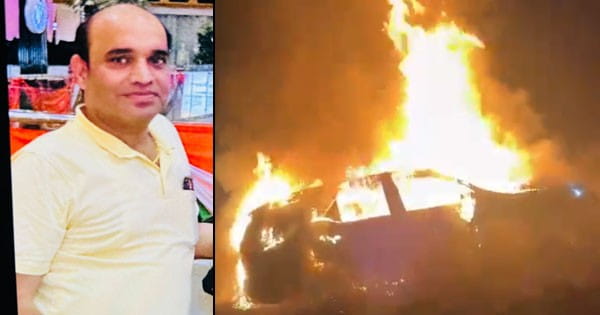 ग्रेटर नोएडा : प्रॉपर्टी डीलर को फॉर्च्यूनर में जिंदा जलाया, दोस्तों पर हत्या का आरोप, हिरासत में 2 लोग