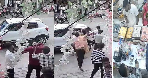 Bhopal News : 'अंकल' कहने पर भड़का युवक, दोस्तों के साथ दुकानदार को पीटा, सामने आया CCTV फुटेज