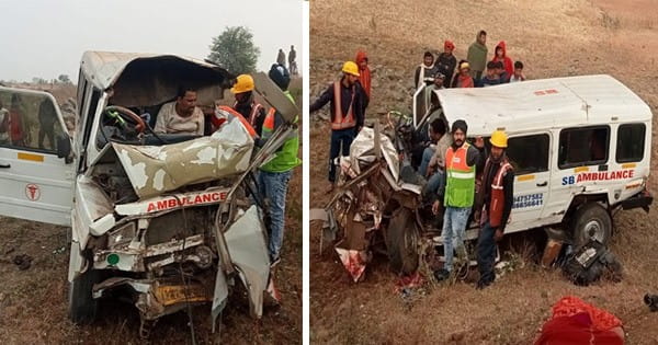 सिवनी में हादसा : मरीज लेकर जा रही तेज रफ्तार एंबुलेंस खंभे से टकराई, तीन लोगों की मौत, 6 गंभीर घायल