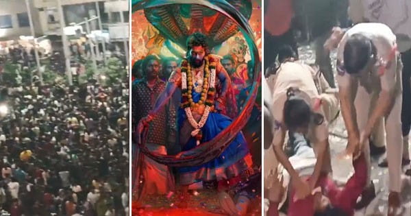 हैदराबाद में 'पुष्पा-2' की स्क्रीनिंग के दौरान मची भगदड़, 1 महिला की मौत; अल्लू अर्जुन को देखने आए फैंस पर लाठीचार्ज