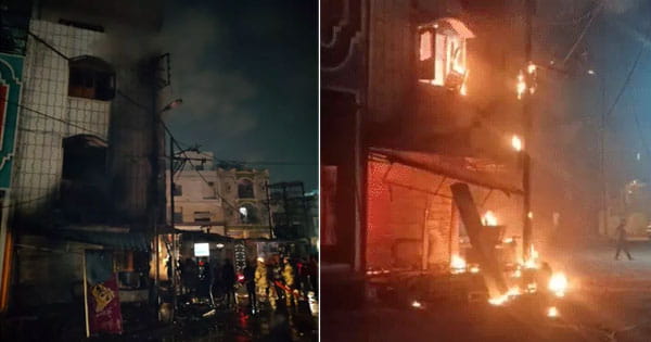 देवास में सिलेंडर ब्लास्ट : नयापुरा में मकान में लगी भीषण आग, दम घुटने से पति-पत्नी और दो बच्चों की मौत