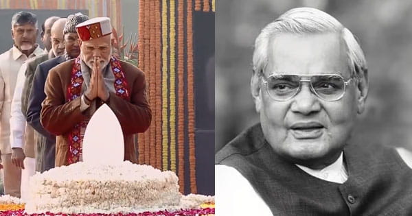 अटल बिहारी वाजपेयी की 100वीं जयंती : PM मोदी ने ‘सदैव अटल’ पहुंचकर दी श्रद्धांजलि, कहा- उन्होंने कभी खरीद-फरोख्त की राजनीति नहीं की