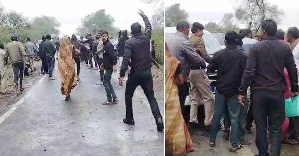 भोपाल के बरखेड़ा सालम में सीमांकन के दौरान हुआ हंगामा, महिला ने खाया जहर, गुस्साए किसानों ने किया पथराव