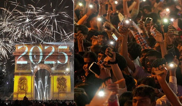 कुछ इस तरह किया लोगों ने साल 2025 का स्वागत, देखें दिल्ली से लेकर एमपी तक न्यू ईयर की धूम