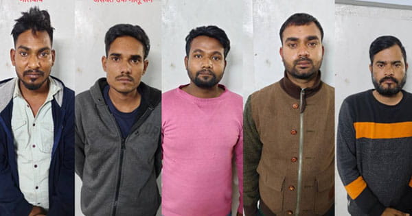 भोपाल में चोरी की घटनाओं का पर्दाफाश, 16 लाख रुपए का चोरी का माल बरामद, 5 आरोपी गिरफ्तार