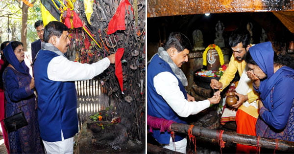 पचमढ़ी की यात्रा पर CM डॉ. मोहन यादव, सपत्नीक किए बड़ा महादेव गुफा मंदिर में दर्शन, रेश्मी वस्त्रों की प्रदर्शनी देखी
