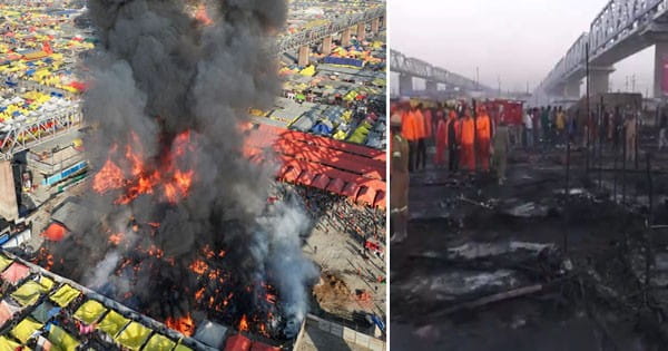 Mahakumbh Fire : महाकुंभ मेला क्षेत्र में आग लगी, कई टेंट जलकर हुए राख; आग पर पाया गया काबू, CM योगी ने लिया जायजा