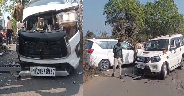 उमरिया : जोहिला पुल के पास दो गाड़ियों की जोरदार टक्कर, दो लोग गंभीर रूप से घायल