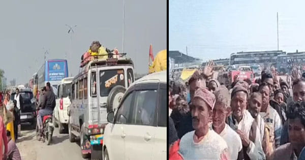 महाकुंभ 2025 : एमपी-यूपी बॉर्डर पर थम गए पहिए, चाकघाट में फंसे लाखों श्रद्धालु
