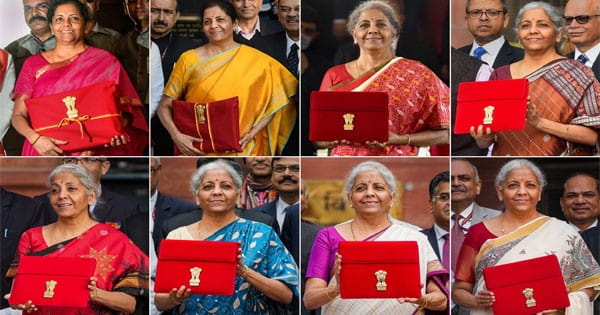 BUDGET 2025 : 8वें बजट के लि‍ए वित्त मंत्री का खास लुक, निर्मला सीतारमण ने पहनी बिहार की प्रसिद्ध मधुबनी साड़ी; देखें 8 बजट के 8 अलग अंदाज