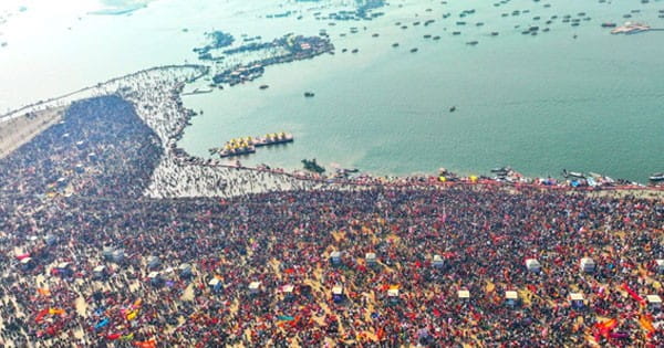 Mahakumbh 2025 : महाकुंभ में अब तक 37 करोड़ ने लगाई डुबकी, अफवाह फैलाने वाले 8 लोगों पर FIR; श्रद्धालुओं के लिए हनुमान मंदिर-अक्षयवट बंद