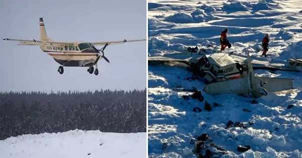 अलास्का में लापता विमान का मलबा मिला, सभी 10 यात्रियों की मौत, नोम शहर से 54 किमी पहले हुआ हादसा