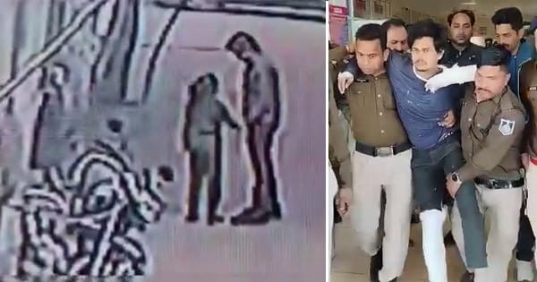 7 साल की बच्ची से छेड़छाड़ का आरोपी गिरफ्तार, CCTV आया सामने, पुलिस से बचने के लिए पुलिया से लगाई छलांग