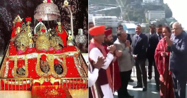 जम्मू कश्मीर : उपराष्ट्रपति जगदीप धनखड़ ने वैष्णो देवी मंदिर में पूजा-अर्चना की, भैरों नाथ दरबार में माथा टेका