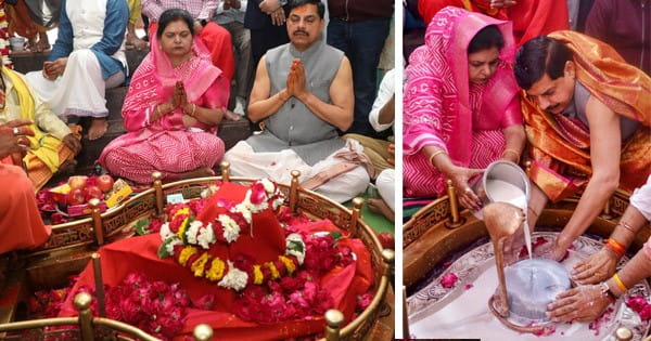 CM डॉ. मोहन यादव ने अंगारेश्वर महादेव की सपत्नीक पूजा-अर्चना की, कहा- 84 महादेवों में से एक है...