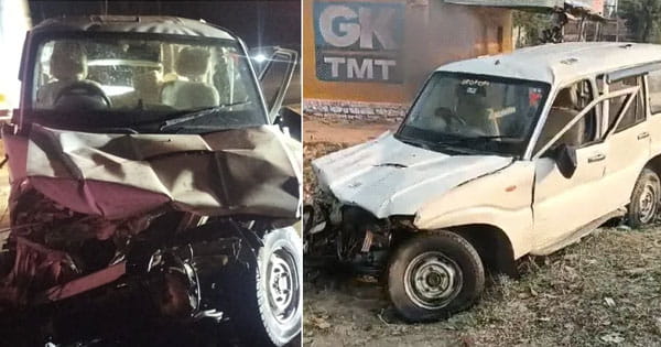 मैहर में हादसा : बस से टकराई तेज रफ्तार स्कॉर्पियो, 3 श्रद्धालुओं की मौत; भोपाल से महाकुंभ जा रहे थे श्रद्धालु