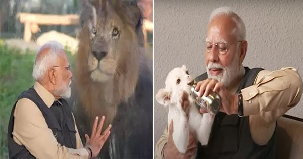 पीएम मोदी ने किया ‘वनतारा’ वन्यजीव संरक्षण केंद्र का उद्घाटन, शेर के शावकों को पिलाया दूध, अनंत अंबानी के ड्रीम प्रोजेक्ट को सराहा