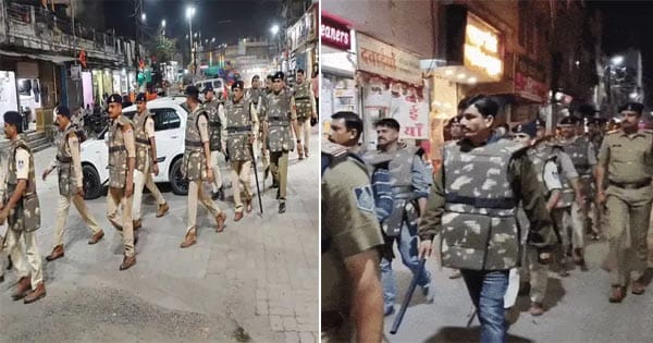 महू में विवाद के बाद पुलिस हाई अलर्ट पर, रंगों से दिक्कत होने पर मस्जिद ढंकने की सलाह, इंदौर में 2 हजार फोर्स की तैनाती