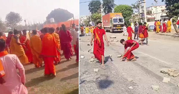 कुरुक्षेत्र में महायज्ञ के दौरान बवाल : ब्राह्मणों पर फायरिंग, 2 घायल; गुस्साए पंडितों ने किया पथराव-तोड़फोड़, पुलिस ने बरसाईं लाठियां