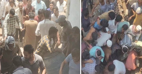 बुरहानपुर : जर्जर मकान की दीवार गिरने से एक मजदूर की मौत, दो घायल; नाली खोदने के दौरान हुआ हादसा