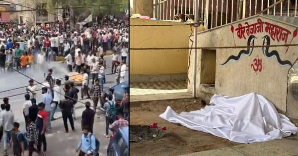जयपुर : तेजाजी मंदिर में मूर्ति खंडित होने पर बवाल, गुस्साए लोगों ने टोंक रोड किया जाम; नारेबाजी और टायर जलाकर किया विरोध प्रदर्शन