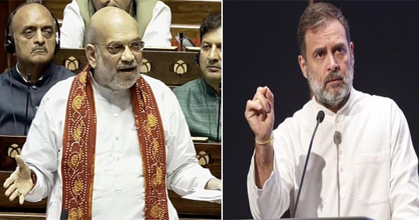 अमित शाह का राहुल गांधी पर तीखा प्रहार, कहा- जब संसद में उनका बोलने का टाइम था, तब वो वियतनाम में थे
