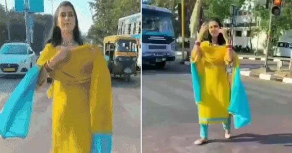 ट्रैफिक सिग्नल पर ही रील बनाने लगी पत्नी, कांस्टेबल पति पर गिरी गाज, चंडीगढ़ पुलिस ने किया सस्पेंड