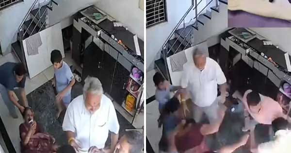 ग्वालियर में बहू का उत्पात : सास को वृद्धाश्रम न भेजने पर पति और सास की जमकर पिटाई, मारपीट की घटना CCTV में कैद