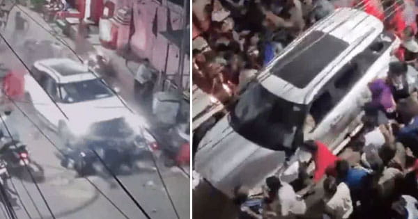जयपुर की सड़कों पर बेकाबू कार का कहर : नशे में धुत फैक्ट्री मालिक ने 9 लोगों को रौंदा, 3 की मौत; गुस्साई भीड़ ने आरोपी को पकड़ा