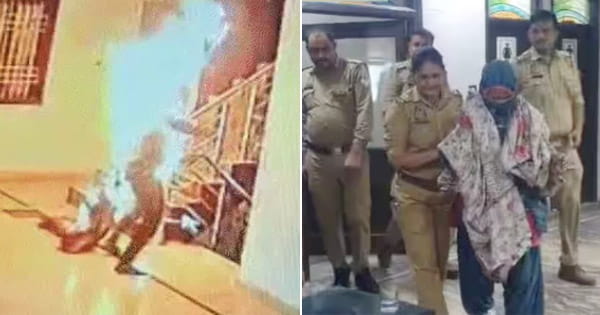 Agra News : होटल में युवक ने खुद को लगाई आग, बचाने आई प्रेमिका भी झुलसी, दोनों भर्ती, सामने आया VIDEO