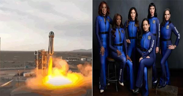 पहली बार 6 महिलाओं ने की अंतरिक्ष की सैर, कैटी पैरी ने वापस लौटकर धरती को चूमा, 11 मिनट में पूरा किया सफर