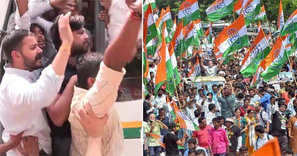 नेशनल हेराल्ड केस : देशभर में ED ऑफिस के बाहर कांग्रेस का प्रदर्शन, सोनिया-राहुल के खिलाफ चार्जशीट दाखिल करने का विरोध