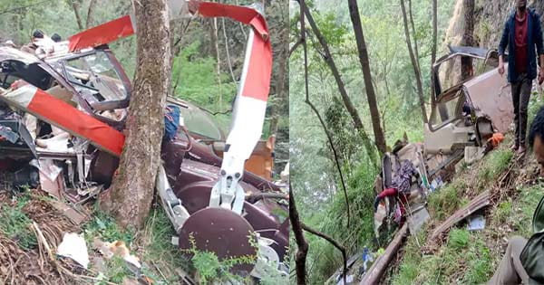 मौसम बिगड़ने की वजह से उत्तराखंड के उत्तरकाशी में हेलीकॉप्टर क्रैश,  हादसे में गंगोत्री धाम जा रहे 5 यात्रियों की मौत, 2 घायल
