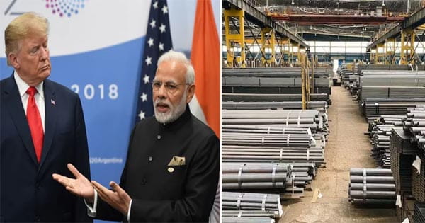 अमेरिकी स्टील-एल्युमिनियम पर भारत लगाएगा जवाबी टैरिफ, सुरक्षा का हवाला देकर 25% आयात शुल्क वसूल रहा US, WTO को दी जानकारी