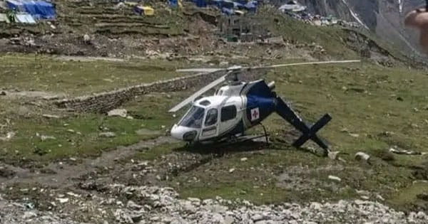 केदारनाथ में हेलीकॉप्टर क्रैश, पीछे का हिस्सा टूटा, इमरजेंसी लैंडिंग के दौरान बड़ा हादसा