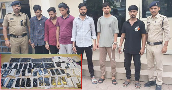 इंदौर में ऑनलाइन सट्टा गैंग का भंडाफोड़, 6 आरोपी गिरफ्तार, 51 सिम कार्ड सेमत 35 मोबाइल जब्त