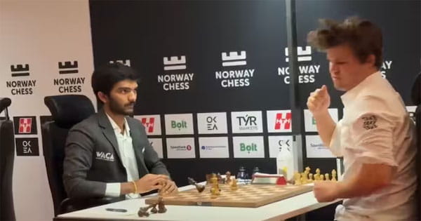 गुकेश ने तोड़ा मैग्नस का घमंड, नॉर्वे चेस टूर्नामेंट में क्लासिकल मुकाबले में पहली बार दी मात, गुस्से में कार्लसन ने टेबल पर मारा मुक्का, बाद में मांगी माफी
