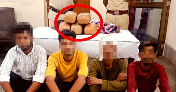 शहडोल रेलवे स्टेशन पर RPF की बड़ी कार्रवाई, 10 किलो गांजा जब्त, 4 आरोपी गिरफ्तार