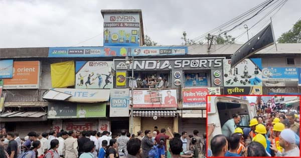 Guna News : नगरपालिका की जर्जर दुकान ढही, दुकानदार मलबे में दबा, महिला और बच्चे घायल