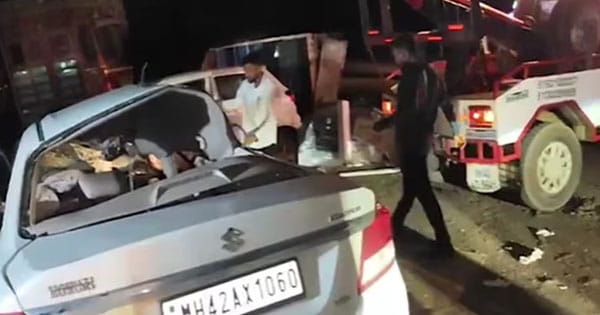 पुणे में भीषण सड़क हादसा : तेज रफ्तार कार ने पिकअप को मारी टक्कर, 8 लोगों की मौत; कई घायल