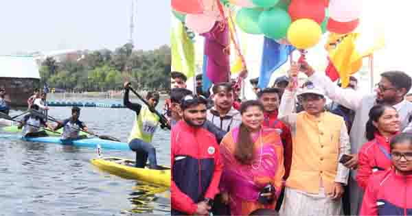 32वीं राष्ट्रीय कैनो स्प्रिंट चैम्पियनशिप का शुभारंभ; CM शिवराज बोले- खेलों का जीवन में है अधिक महत्व