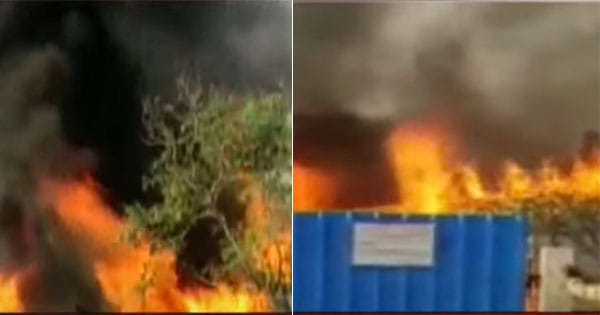 पीथमपुर की केमिकल फैक्ट्री में लगी आग, आसपास के इलाकों में मची अफरा-तफरी
