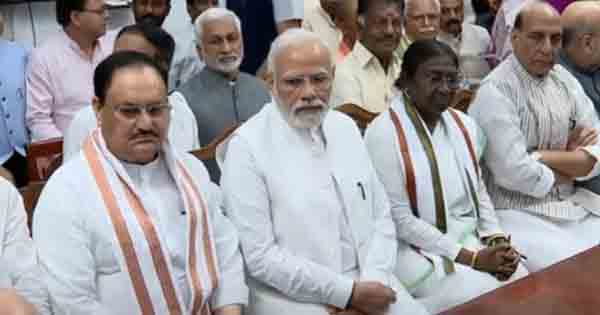 President Election : राष्ट्रपति पद के लिए द्रौपदी मुर्मू ने नामांकन भरा, PM मोदी बने प्रस्तावक