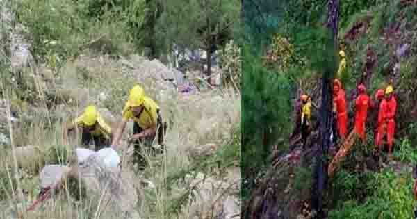 उत्तराखंड में दर्दनाक हादसा : 500 फीट गहरी खाई में गिरी बस, 25 लोगों की मौत