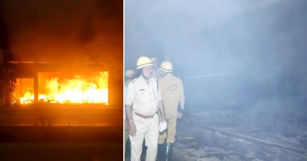 इंदौर : फर्नीचर गोदाम में लगी भीषण आग, लाखों का सामान जलकर खाक; दमकल कर्मियों ने कड़ी मशक्कत कर पाया काबू