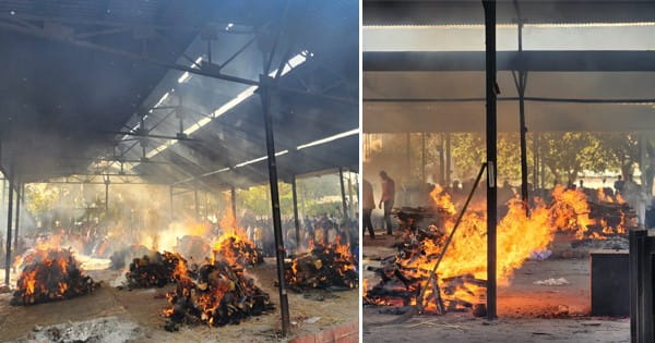 रो पड़ा श्मशान… एक साथ जलीं 11 चिताएं, आंखों में आंसू लिए परिजनों ने किया अपनों को विदा; VIDEO देख दहल उठेगा कलेजा