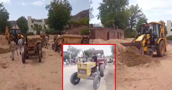 ग्वालियर : प्रतिबंध के बाद भी रेत का अवैध उत्खनन और भंडारण जारी, 14 ट्रैक्टर-ट्रॉली जब्त; देखें Video