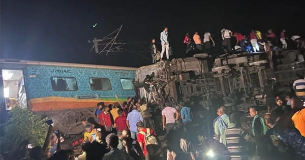 ओडिशा में बड़ा ट्रेन हादसा : मालगाड़ी से टकराई कोरोमंडल एक्सप्रेस, 150 से ज्यादा यात्री घायल